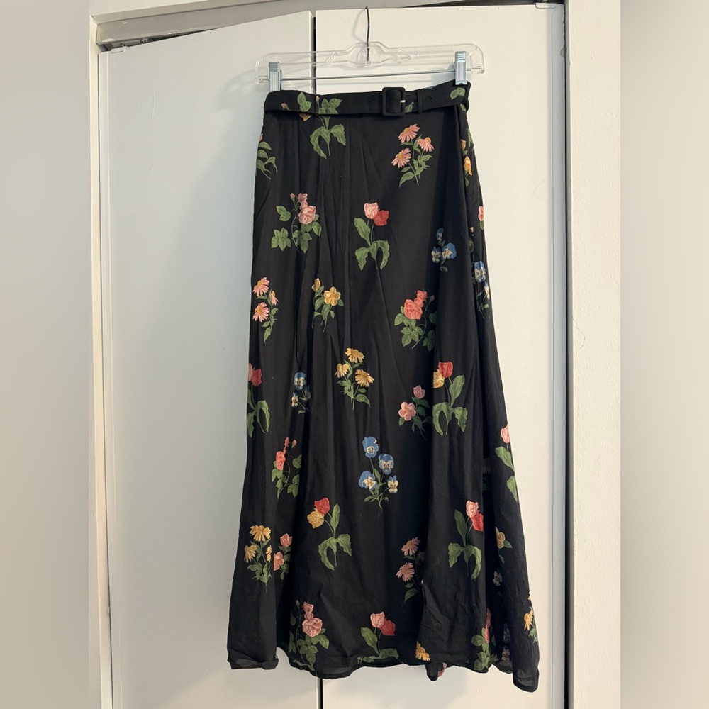 Reformation floral skirt